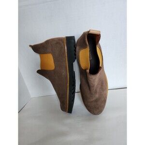 Neon Boots Mens Size 40 Us 9 Brown Yellow Suede Chelsea Chukka Safari